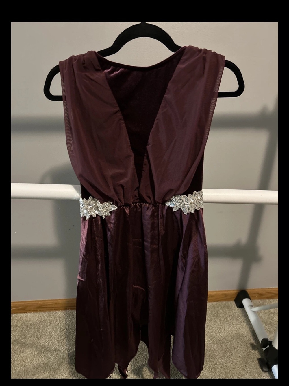 Burgandy dance/ballet costume